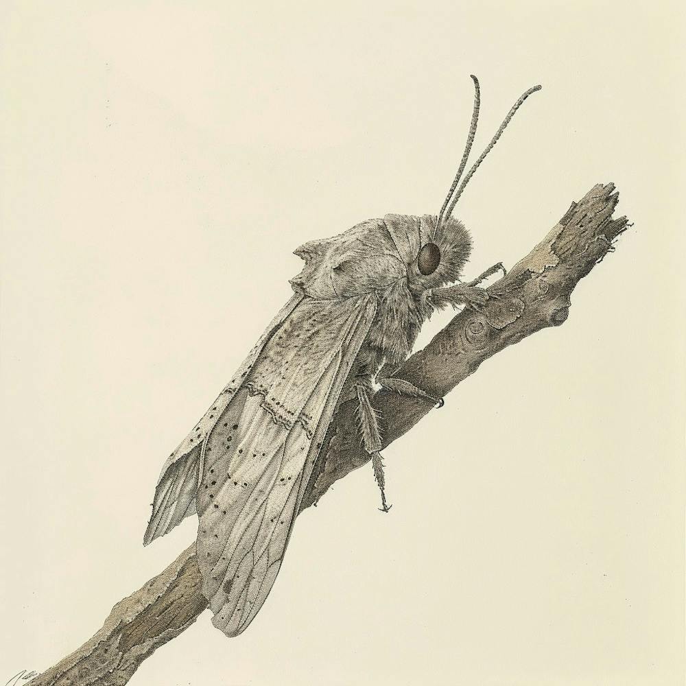 Moth On A Branch