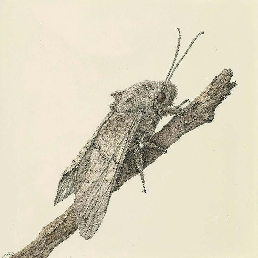 Moth On A Branch