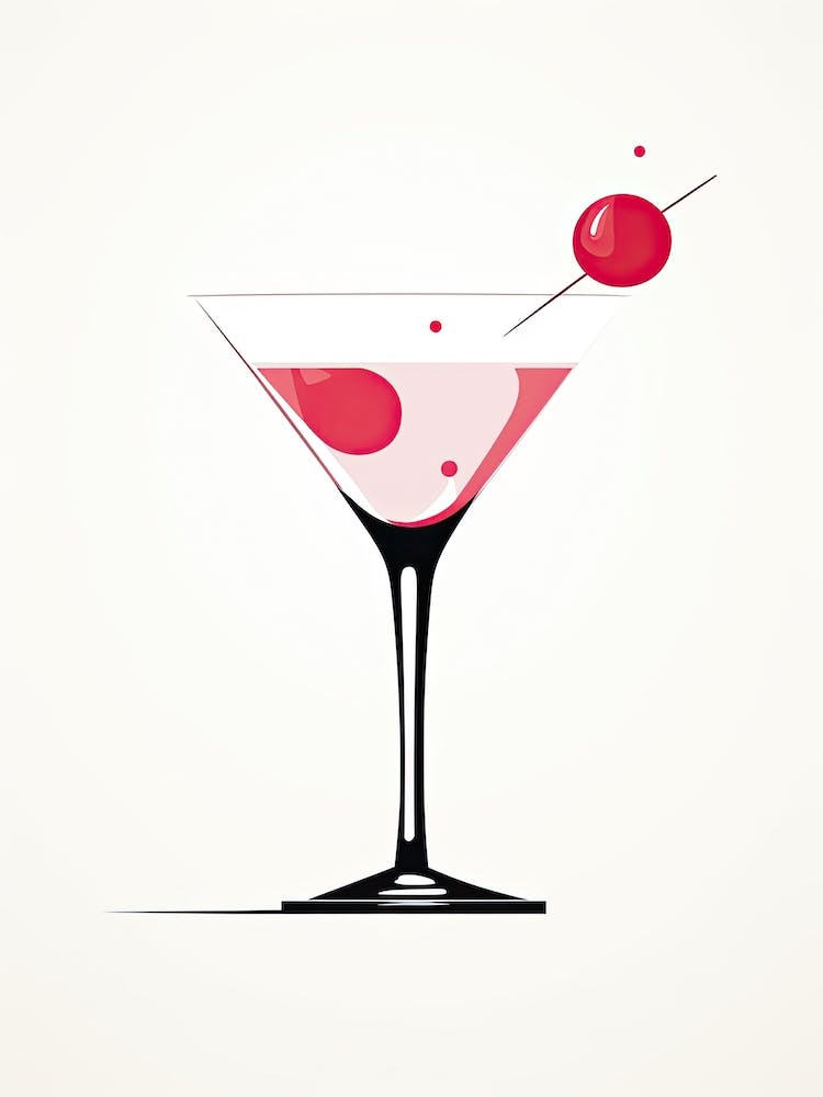 Mid Century Modern French Martini Martini Floral Infusion Cocktail 2