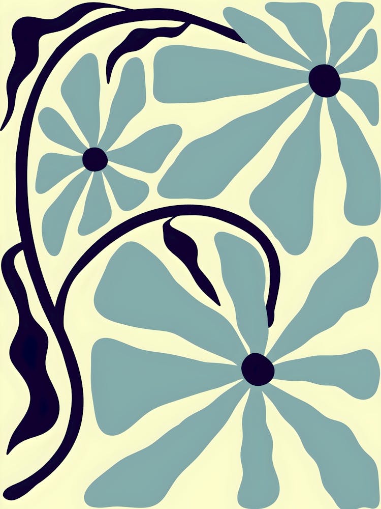 Henri Matisse Blue Flowers 1