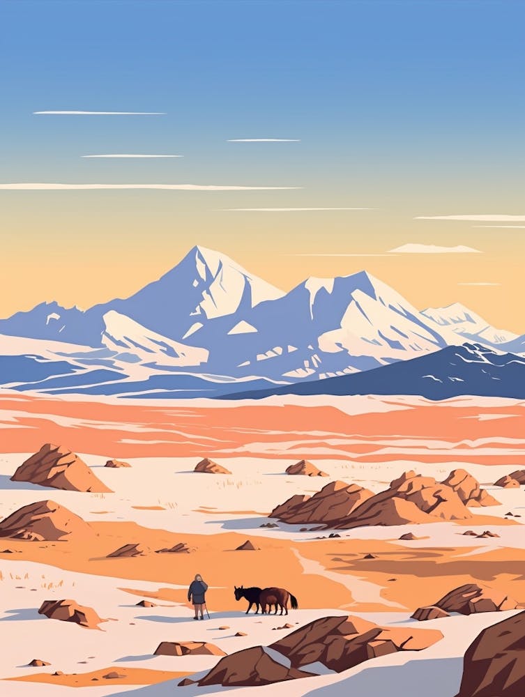 Mongolia 1 Travel Illustration