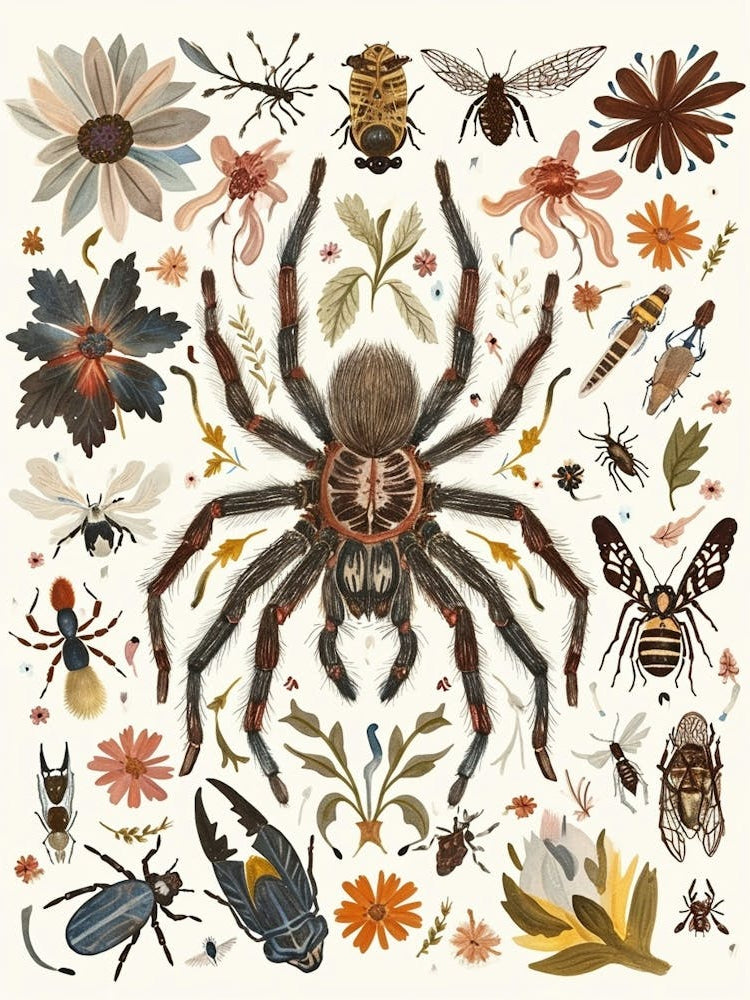 Colourful Insect Illustration Tarantula 14