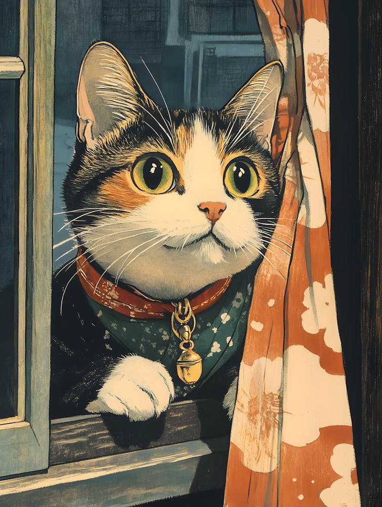 Cat In The Window