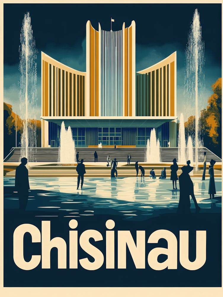 Aihrgdesign A Retro Travel Poster For Chisinau 1