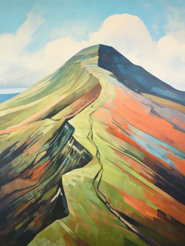 Pen Y Fan Wales Mountain Painting