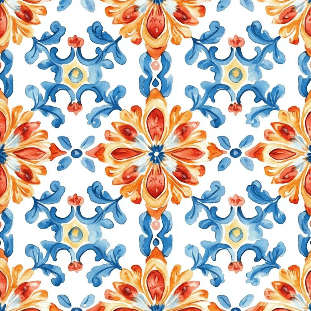 Watercolor Mandala Patterns 7