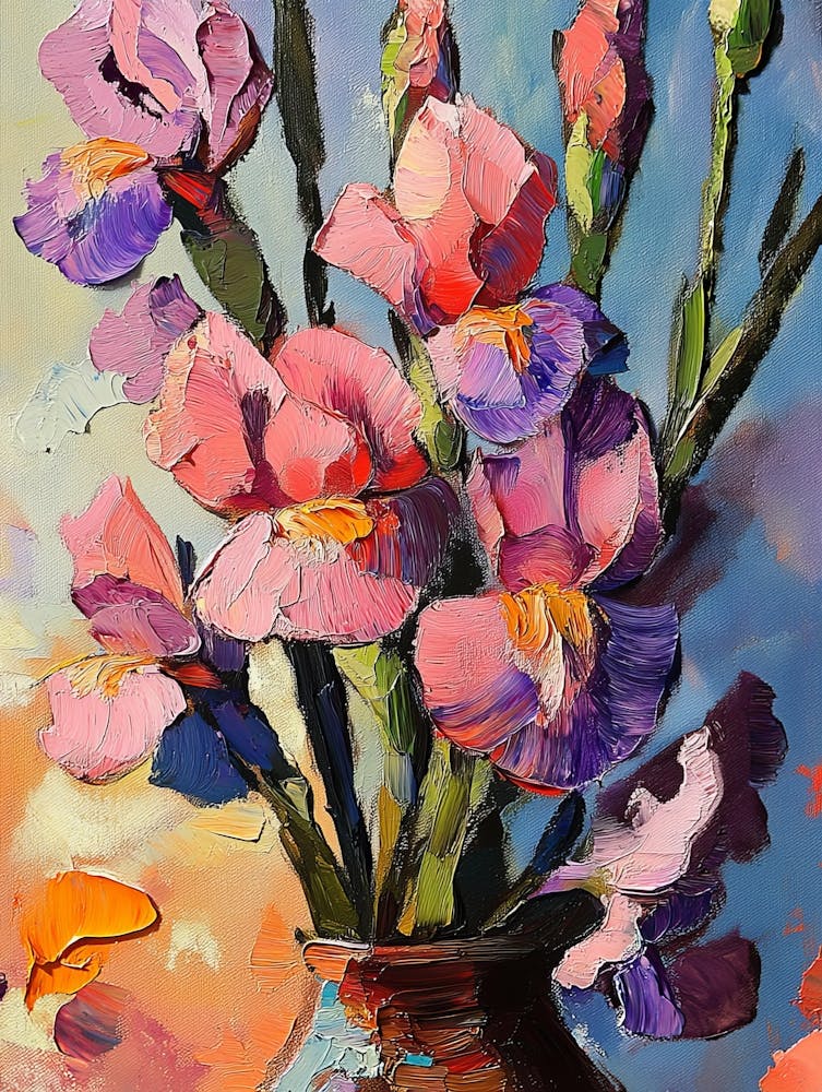 Iris In A Vase 2