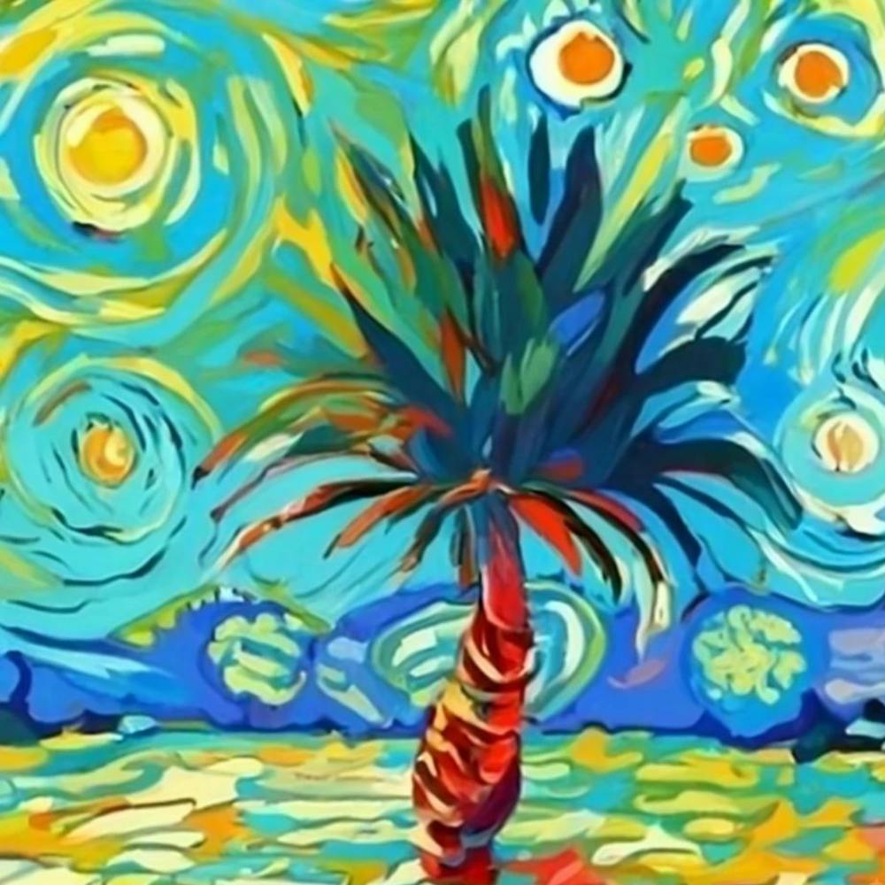 Palm Tree By Van Gogh
