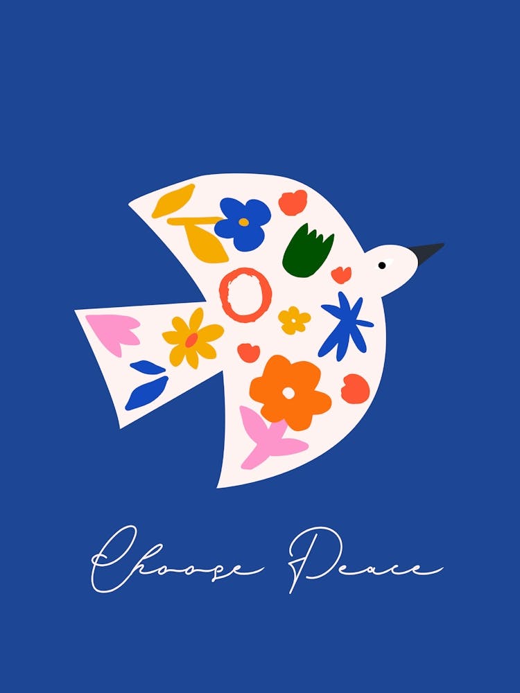 Choose Peace Boho Matisse Style