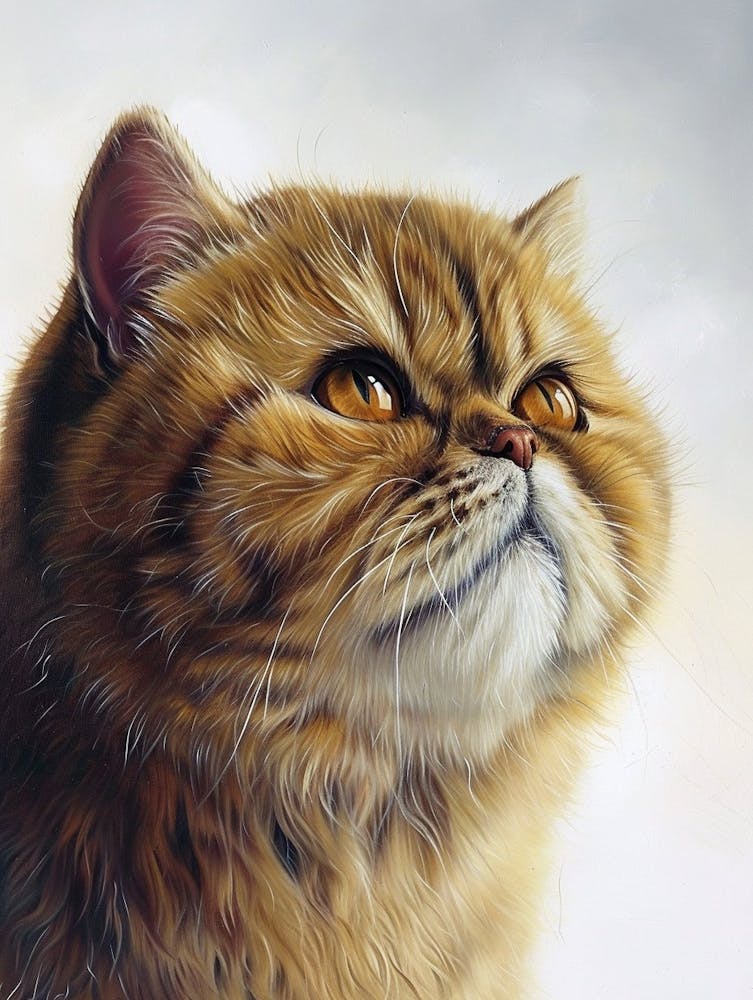 Exotic Shortrhair Cat Painting 4