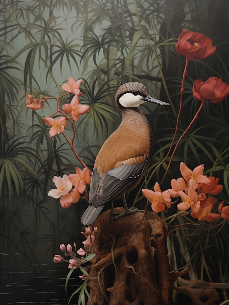 Dark And Moody Botanical Duck 1