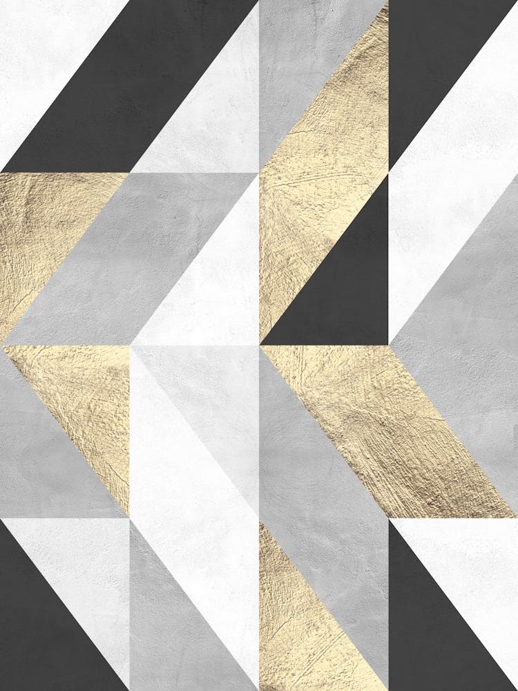 Gray and gold geometry 4
