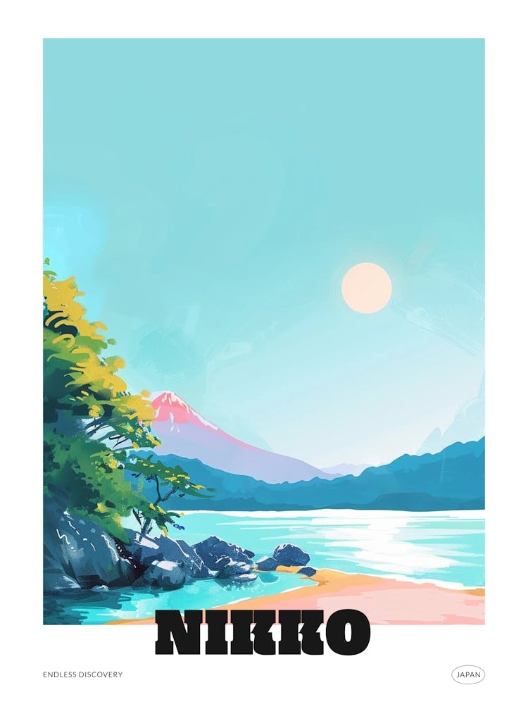 Nikko Japan 3 Colourful Travel Poster