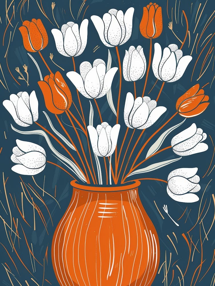 Tulpen in einer Vase 28