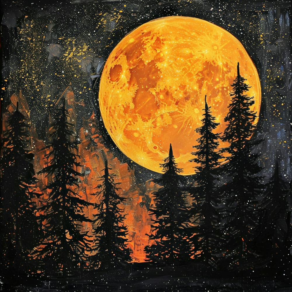 Full Moon In The Forest 5
