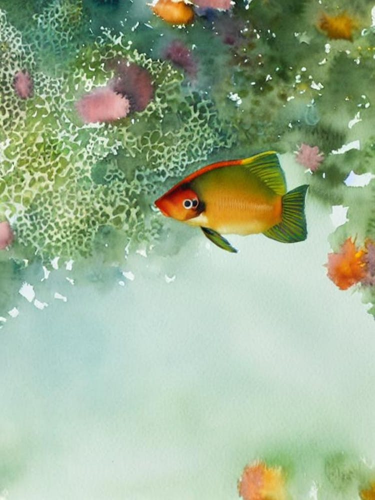Coral Reef Fish Storybook Watercolour