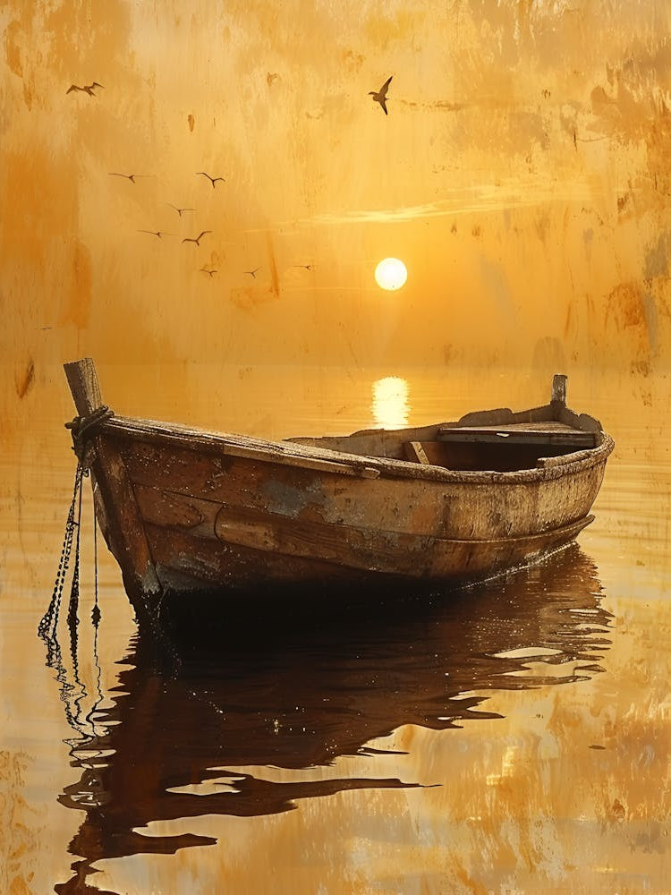 Sunset Boat Photo