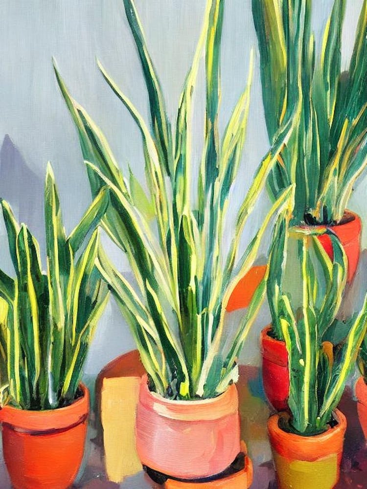 Sansevieria 2 Impressionist Painting