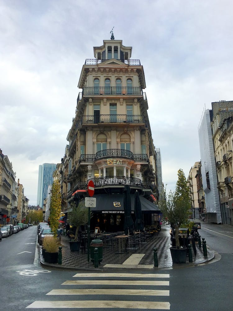 Street Scene in Brussels, Belgium