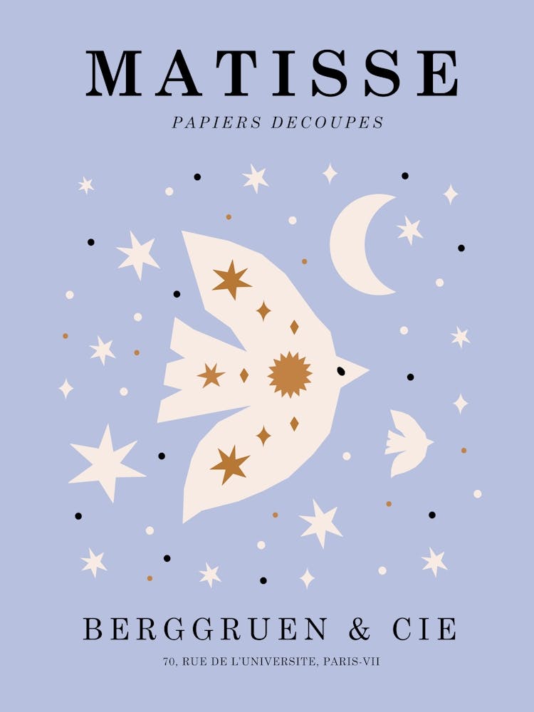 Matisse Taube Pastellblau