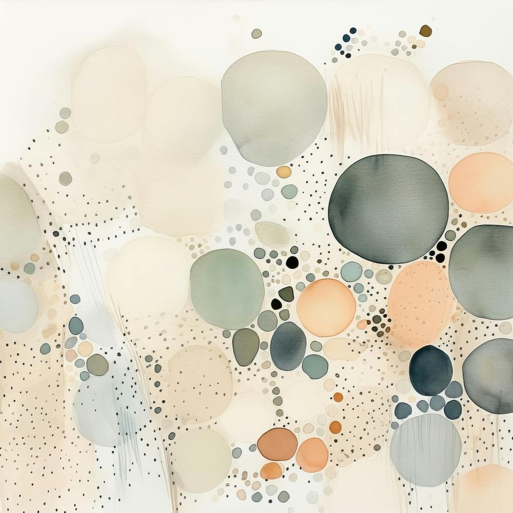 Watercolor Abstract Dots 5