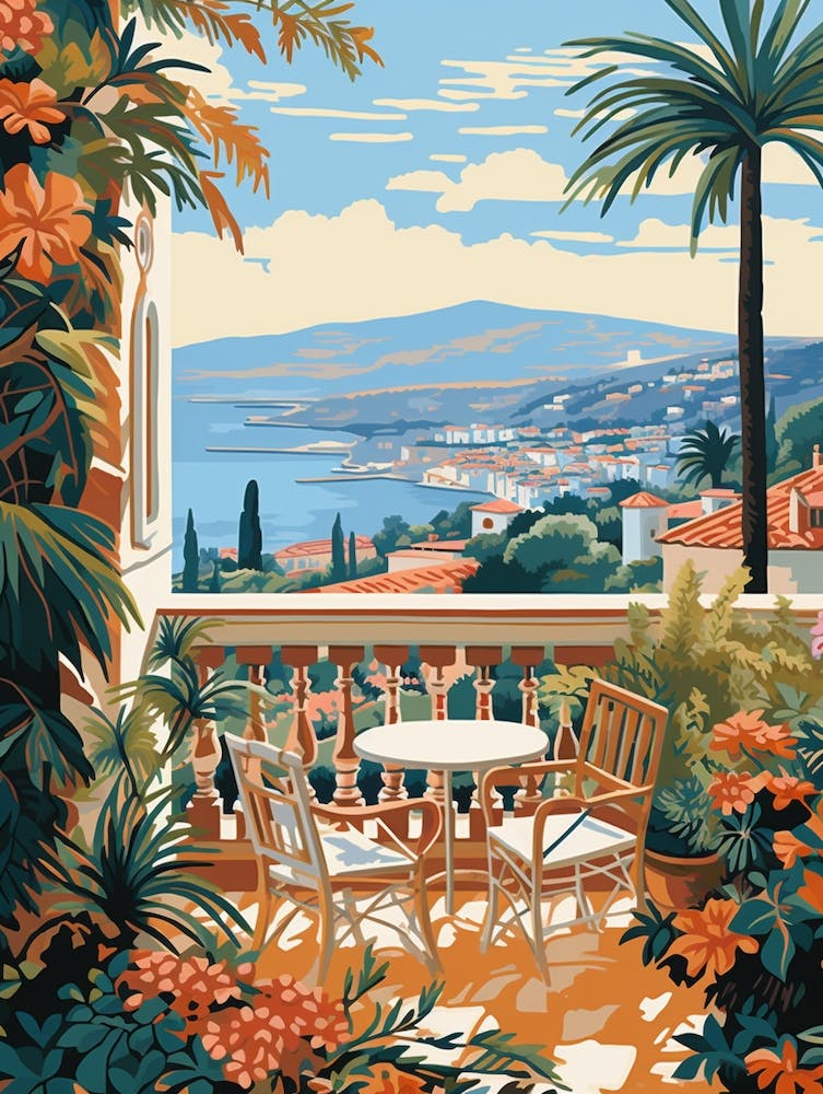 Jardin Exotique De Monaco Illustration 3