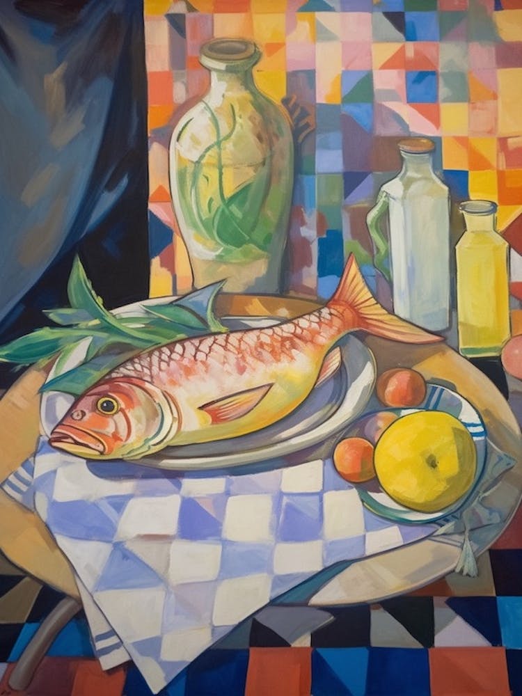 Mahi Mahi Still Life Painting