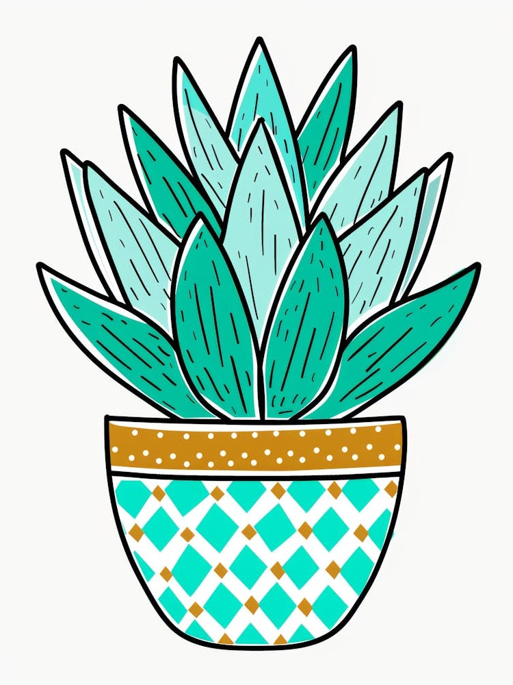 Succulent Plant In A Pot