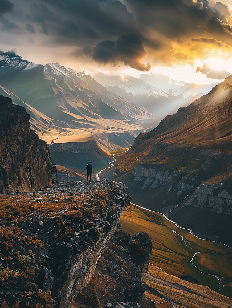 Sunset In The Mountains 1