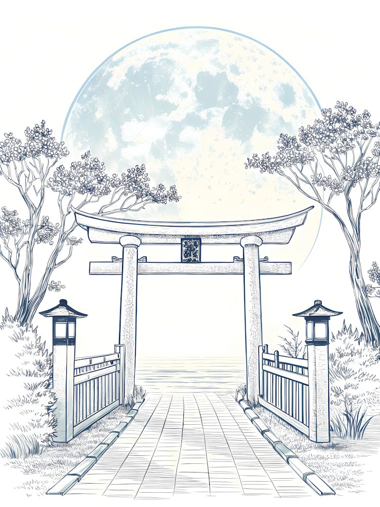 Minimalist Ink Sketch Of A Minimalist View Throu