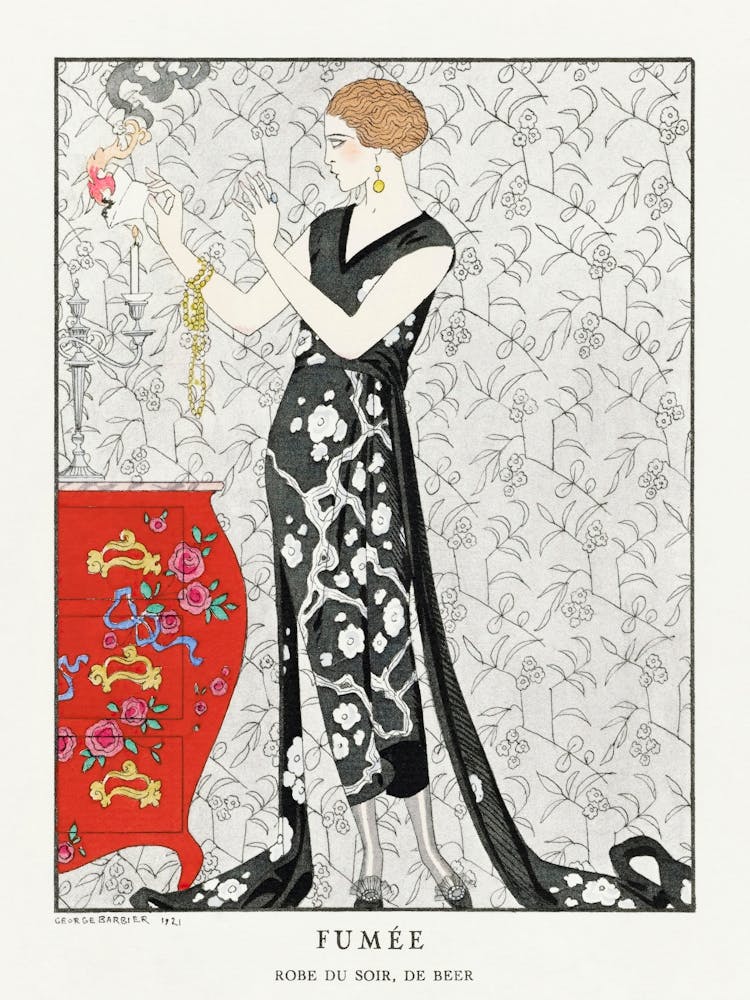Fumée Robe Du Soir, De Beer (1921), George Barbier