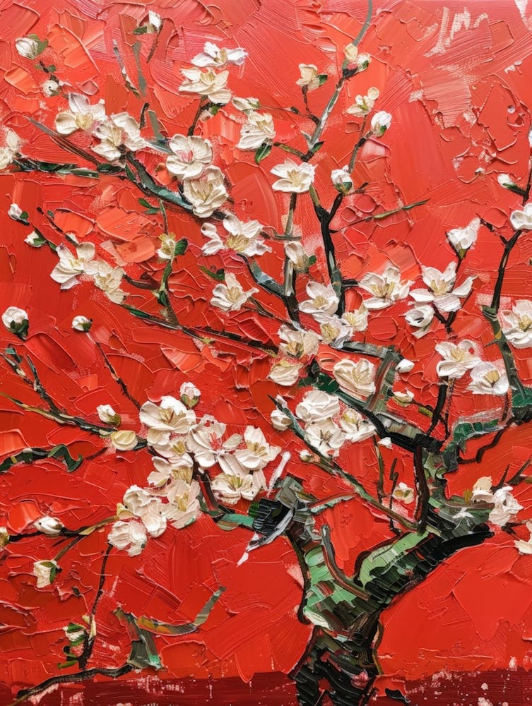 Blossoming Almond Tree
