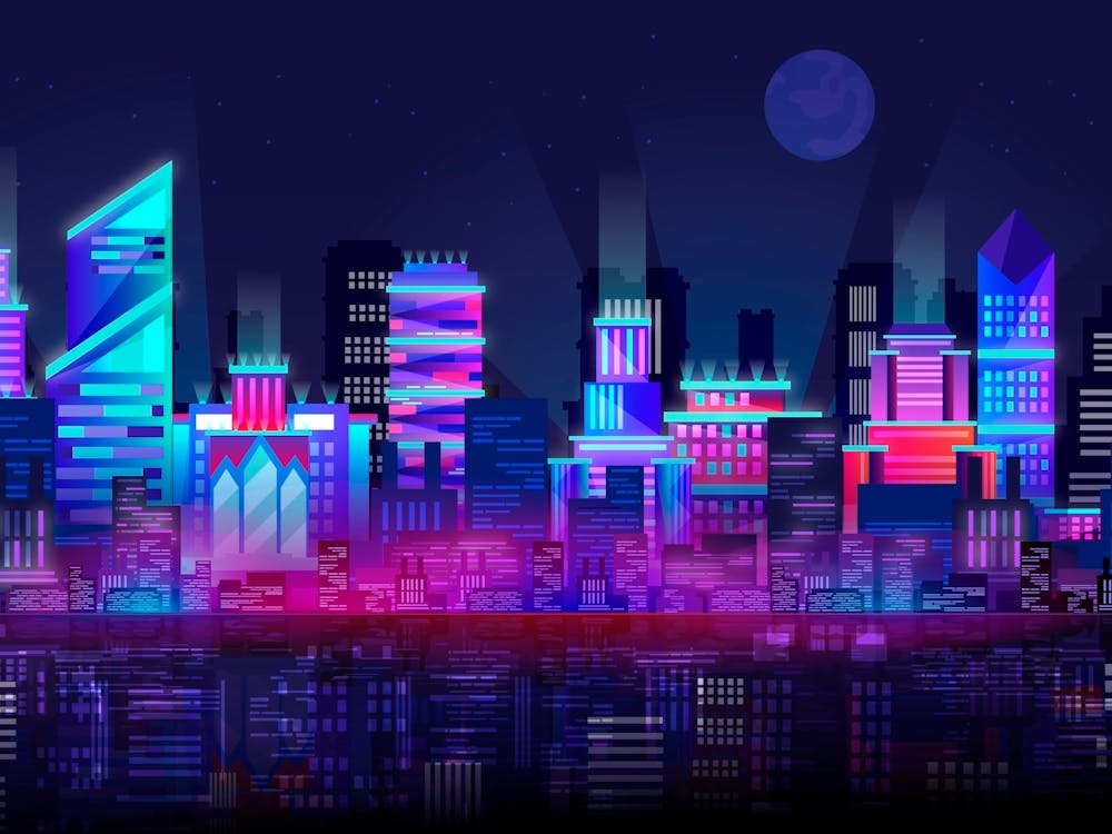 Synthwave Neon City [synthwave/vaporwave/cyberpunk] — aesthetic poster, retrowave poster, neon poster