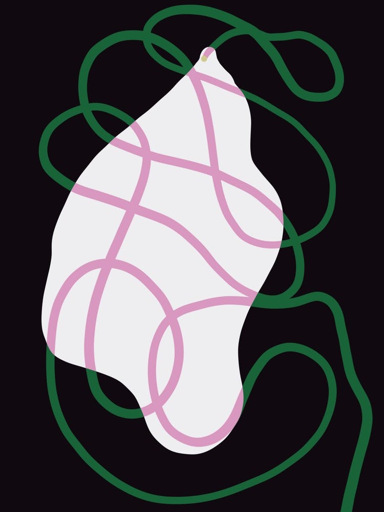 Vine and petal abstract 02