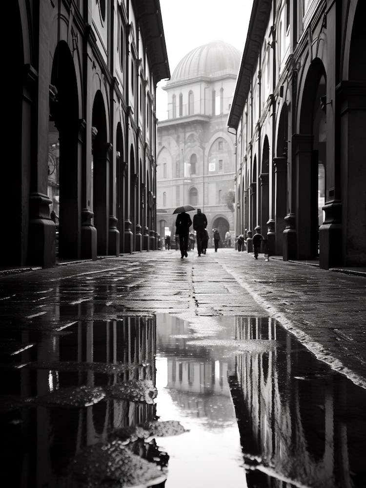 Bologna, Italy,  Black And White Analogue Photography  2