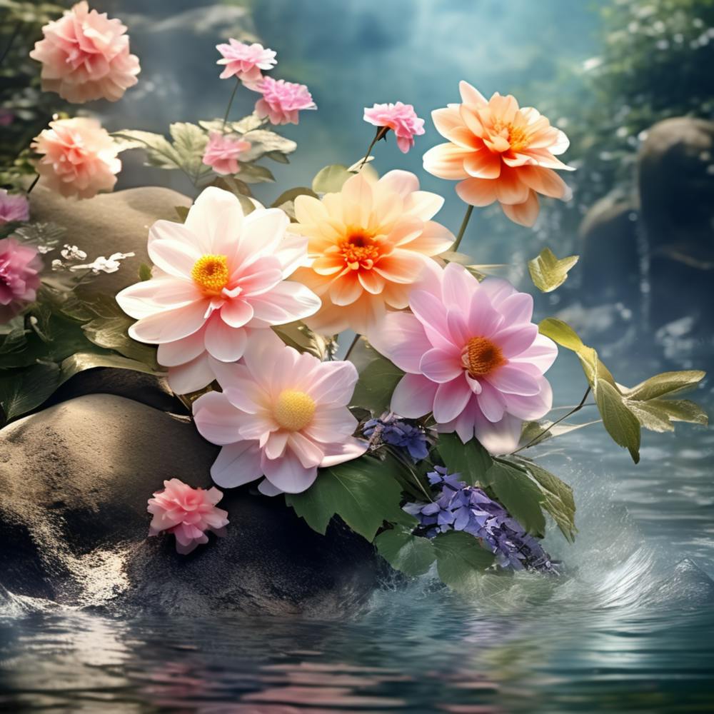 Flowers In The Water 1