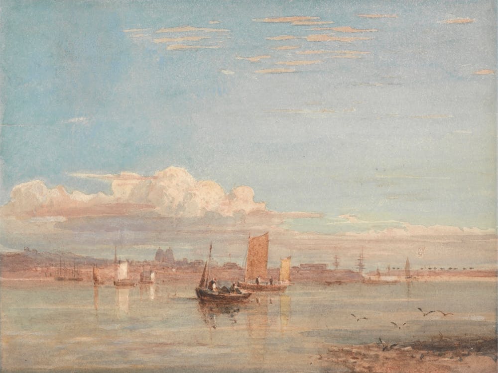 Greenwich Hospital From Woolwich Reach, David Cox