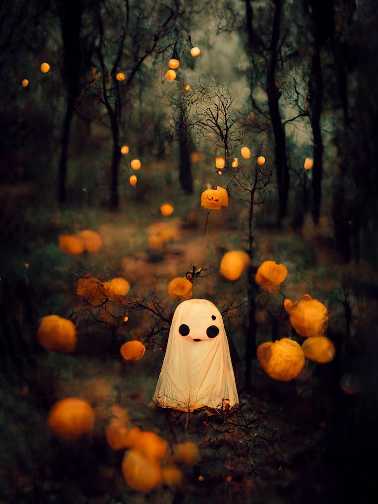 A Happy Ghost In The Forest Photo