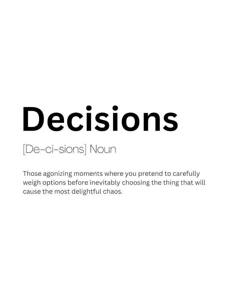 Decisions Definition Meaning