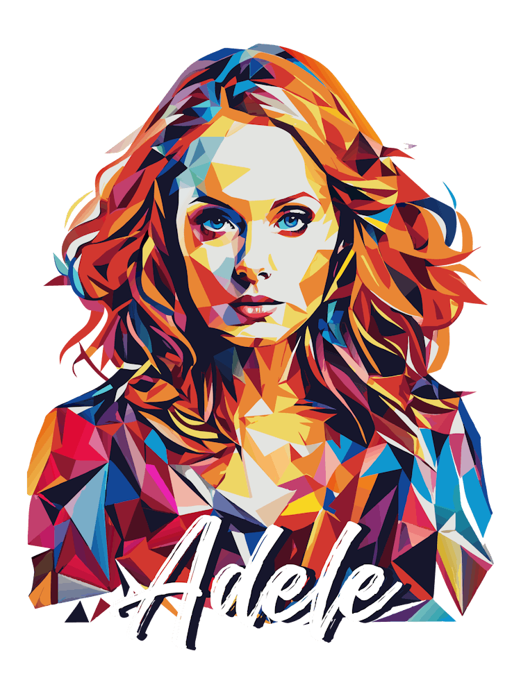 Adele 03 Portrait Music WPAP Pop Art