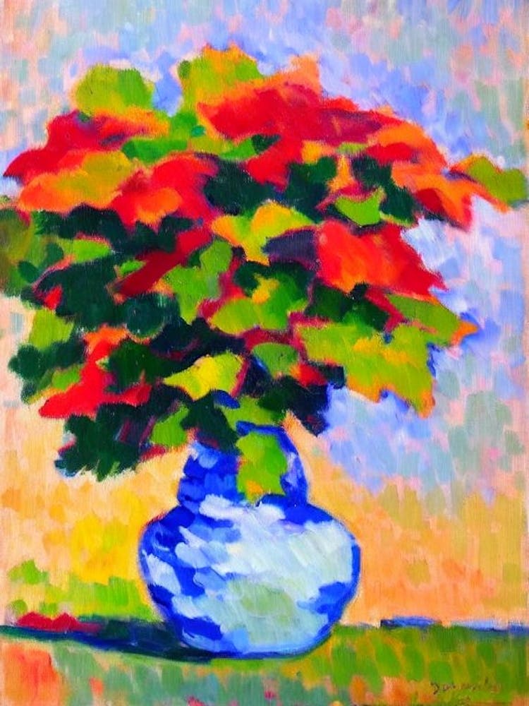 Bigleaf Maple tree Abstract Block Colour