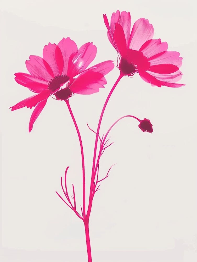 Hot Pink Asters 1