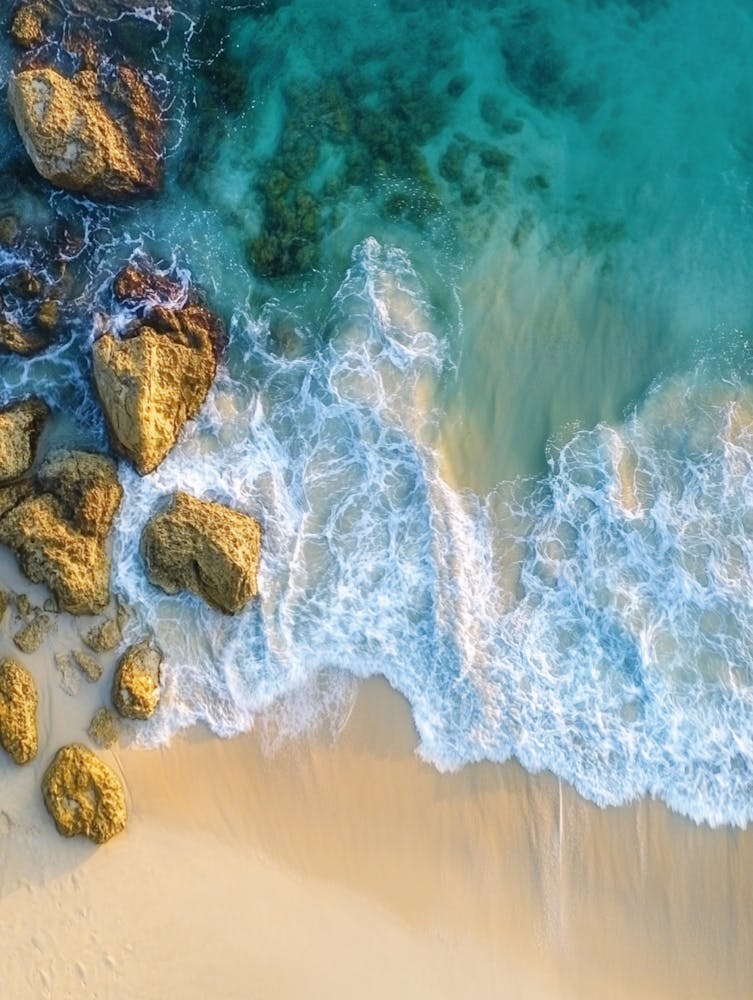 Aerial View Of A Beach 128
