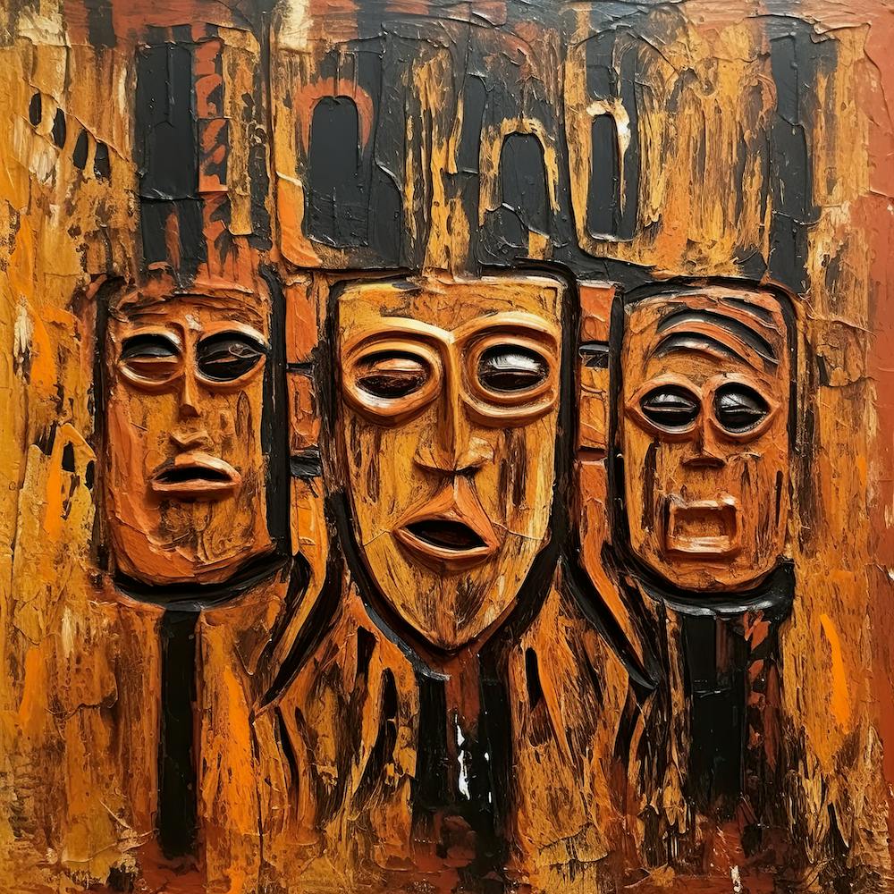 Three Masks opf Africa