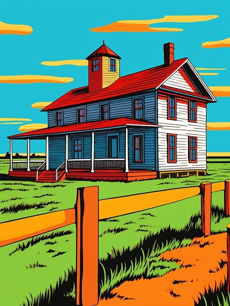 Fort Vancouver National Historic Site Fauvismus-Illustration 7