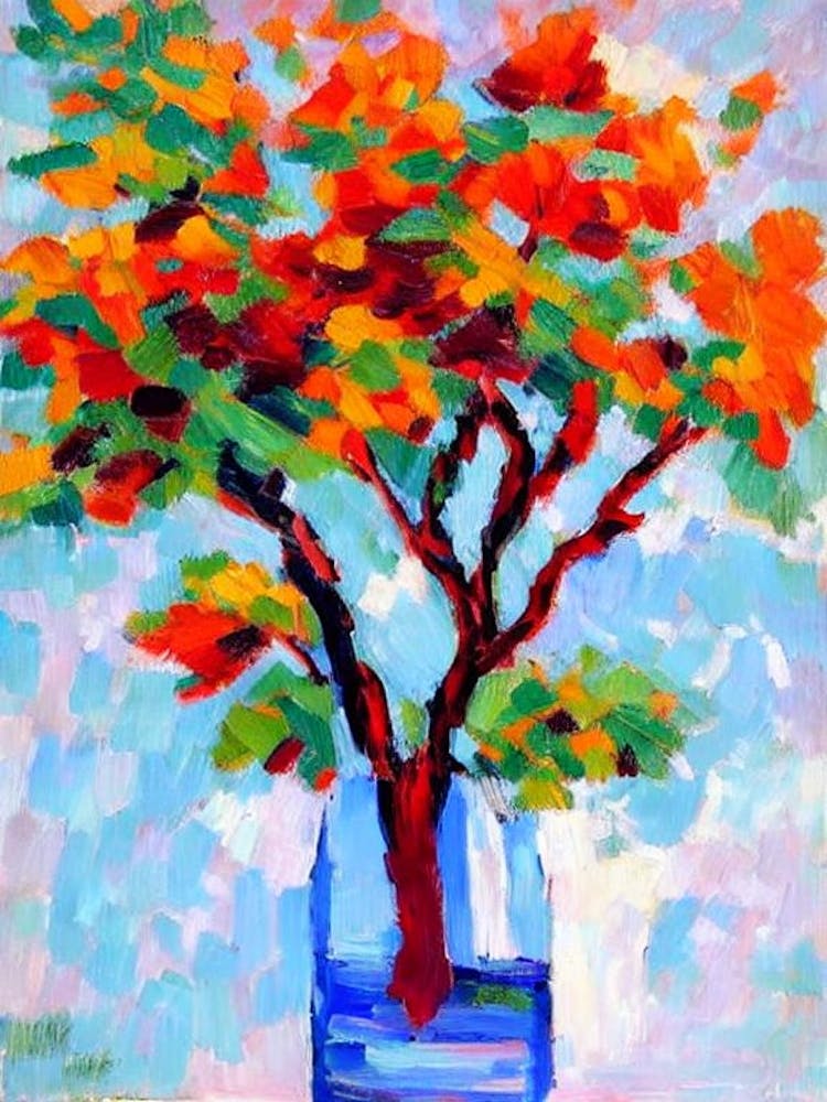 Nature Morte Fleur Inspirée par Matisse