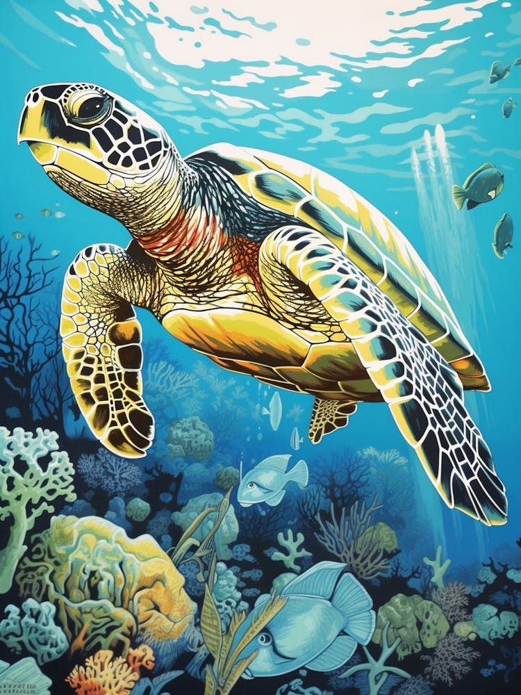 Sea Turtle Exploring The Ocean 5