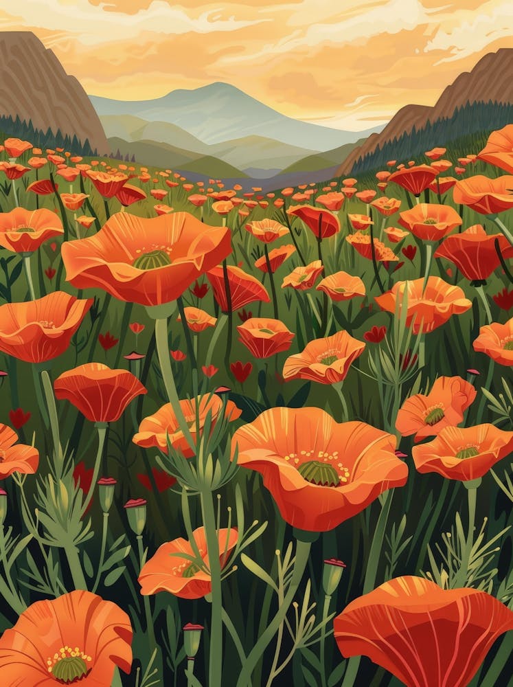Poppies In The Mountains 3