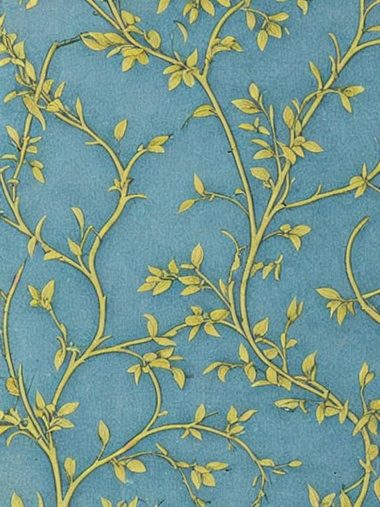 Yellow Poplar tree Vintage Botanical