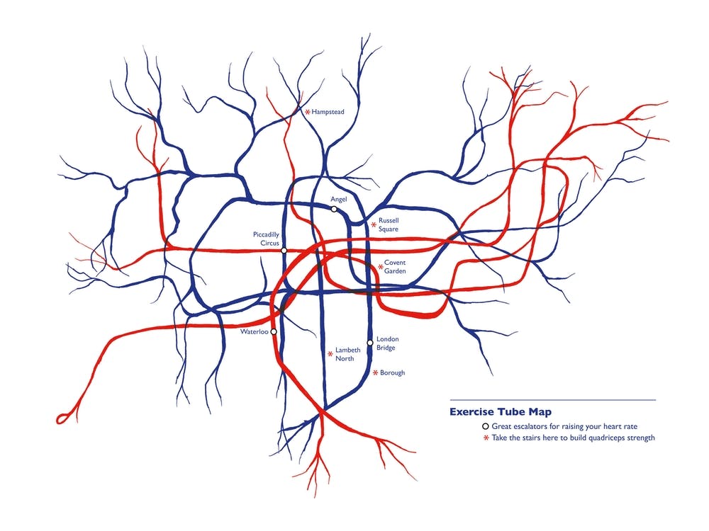 Exercise Tube Map